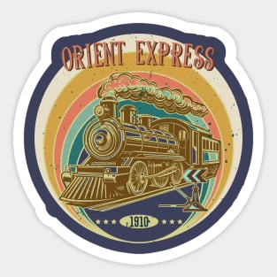 RETRO TRAIN Sticker